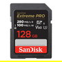 Sandisk SDSDXEP-128G-GN4IN Tarjeta de Memoria SDXC PRO 128GB V60 UHS-II, Velocidad de Lectura 280 MB/s, Escritura 100 MB/s