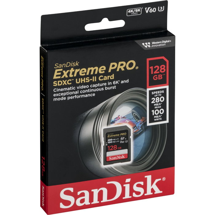 SanDisk Extreme PRO SDXC 128 GB UHS-II V60 SanDisk Extreme PRO SDXC 128 GB UHS-II V60