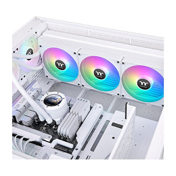 Thermaltake TH420 V2 Ultra EX ARGB Sync All-In-One Liquid Cooler Snow Edition con Ventilador de 14cm Blanco