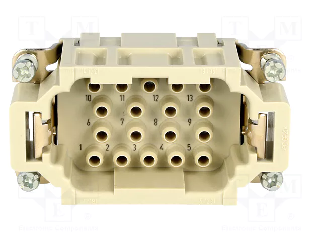 HARTING Han® EE Plantilla de Contacto Macho 18 Pos.