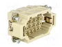 HARTING Han® EE Plantilla de Contacto Macho 18 Pos.