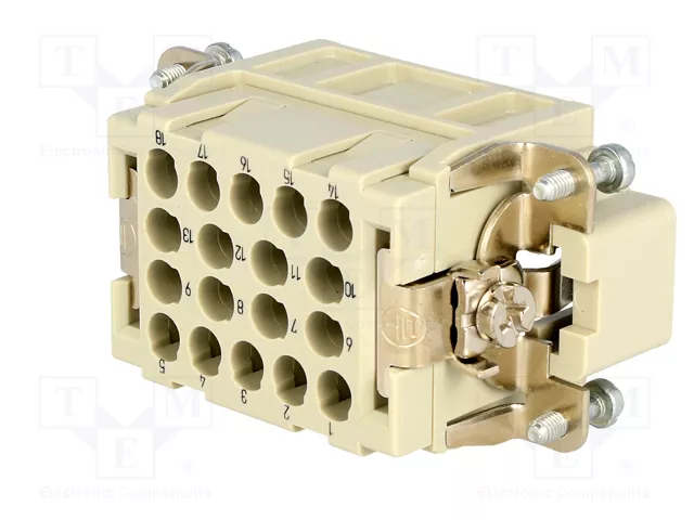 HARTING Han® EE Plantilla de Contacto Macho 18 Pos.
