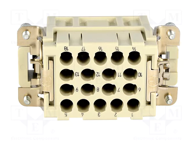 HARTING Han® EE Plantilla de Contacto Macho 18 Pos.