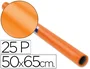 Sadipal Papel Charol Naranja Rollo 25 Hojas 50x65 cm Gramaje 65 g/m²