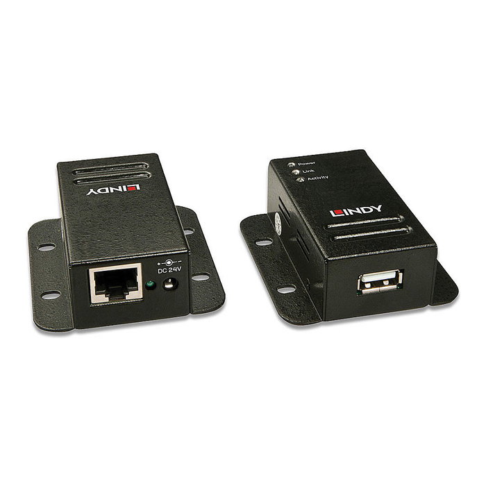 Lindy Extensor USB 2.0 Cat.6 hasta 50m Negro Lindy Extensor USB 2.0 Cat.6 hasta 50m Negro