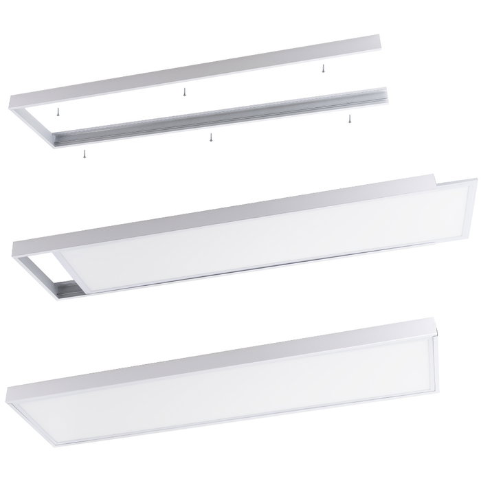 Marco de Instalación Superficie Panel LED 120x30cm Marco de Instalación Superficie Panel LED 120x30cm