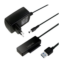 LogiLink AU0050 Adaptador USB 3.2 Gen 1 a SATA con adaptador de corriente