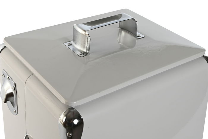 DKD Home Decor Nevera Terraza Y Jardin Blanco 24 x 43 x 32 cm 17 Litros Portatil