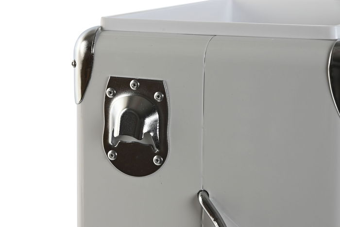 DKD Home Decor Nevera Terraza Y Jardin Blanco 24 x 43 x 32 cm 17 Litros Portatil