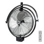 Edm Ventilador industrial de pared/techo de 120W con aspas de 50 cm en negro