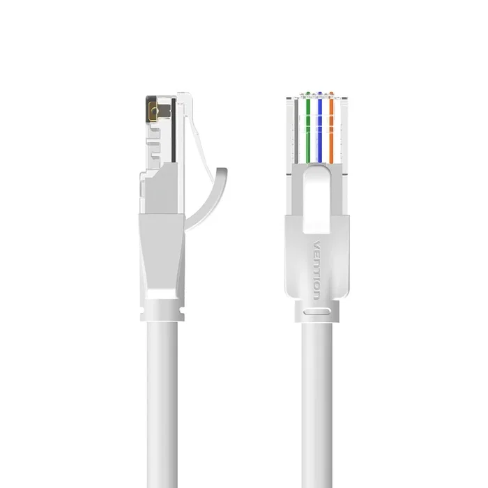 Vention Cable de Red Ethernet RJ45 Cat.6 UTP 5m Gris - 1000 Mbps Gigabit, Plug & Play, Conectores Chapados en Oro