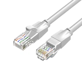 Vention Cable de Red Ethernet RJ45 Cat.6 UTP 5m Gris - 1000 Mbps Gigabit, Plug & Play, Conectores Chapados en Oro