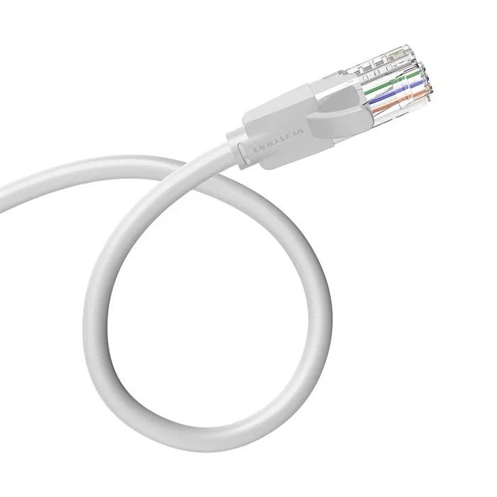 Vention Cable de Red Ethernet RJ45 Cat.6 UTP 5m Gris - 1000 Mbps Gigabit, Plug & Play, Conectores Chapados en Oro