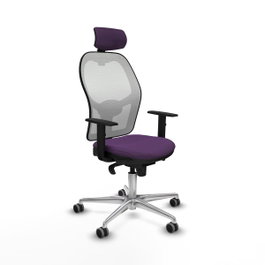 PIQUERAS Y CRESPO Silla de oficina Jorquera Morada y Blanca