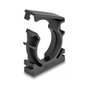DeLOCK Soporte para funda de cable con clip de bloqueo 28,5 mm, 4 piezas, negro