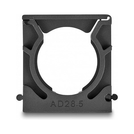 DeLOCK Soporte para funda de cable con clip de bloqueo 28,5 mm, 4 piezas, negro