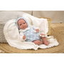 Muñecas Arias Muñeca Reborn Ian Azul con Manta de 40 cm