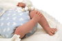 Muñecas Arias Muñeca Reborn Ian 40 cm Azul con Manta