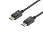 Equip 119272 Cable DisplayPort 2.1 Macho a Macho, 2 m, Negro, 40 Gbps, Hasta 16K@60Hz (DSC), 8K@60Hz, Compatible HDR, HDCP 2.3, VESA, Chapado en Oro