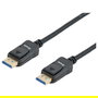 EQUIP Cable DisplayPort 2.1 119272, 2 metros, 16K/60Hz, 40Gbps, HDCP, HDR, DisplayPort Macho a Macho