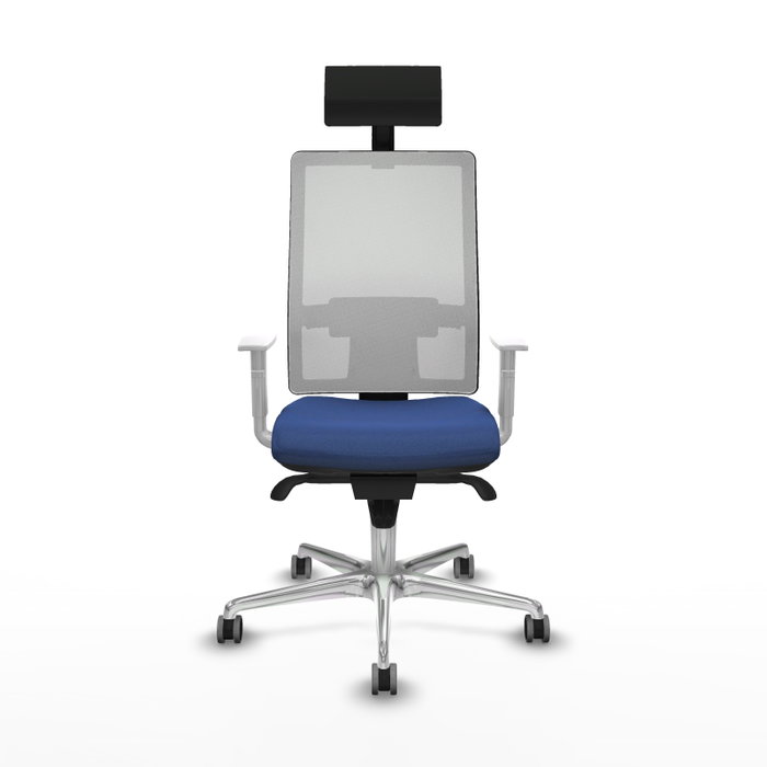PIQUERAS Y CRESPO Silla de oficina Horna Azul marino y Blanco PIQUERAS Y CRESPO Silla de oficina Horna Azul marino y Blanco