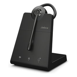 Jabra 45 SE Convertible Auriculares Inalámbricos para Oficina y Centro de Llamadas, Negro