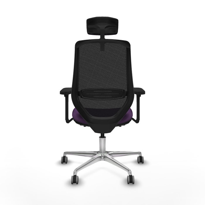 PIQUERAS Y CRESPO Silla de oficina Mardos con mecanismo Sincro/Traslack, Morado y Negro