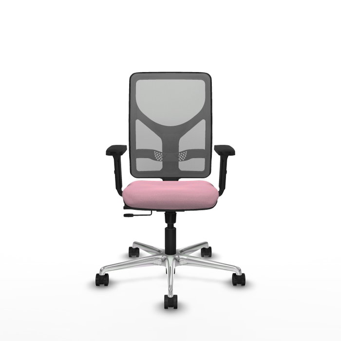PIQUERAS Y CRESPO Silla de oficina Motilla Rosa y Gris PIQUERAS Y CRESPO Silla de oficina Motilla Rosa y Gris