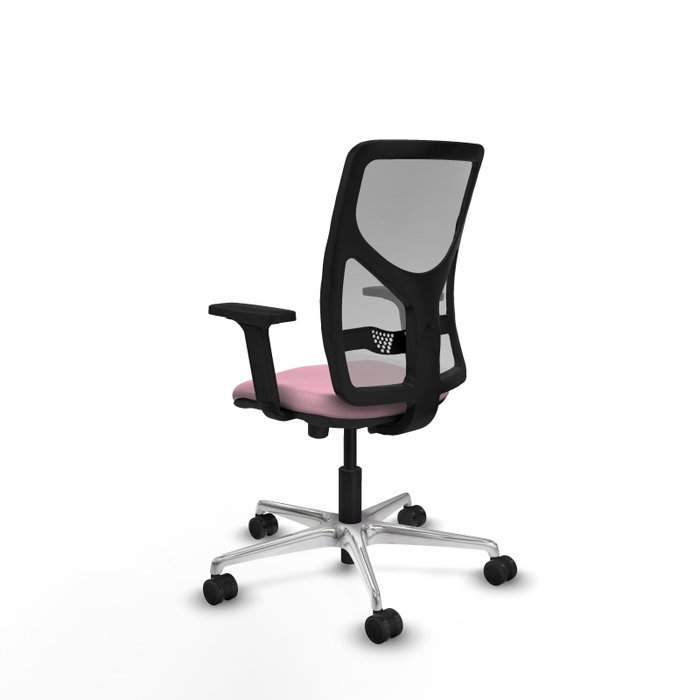 PIQUERAS Y CRESPO Silla de oficina Motilla Rosa y Gris PIQUERAS Y CRESPO Silla de oficina Motilla Rosa y Gris
