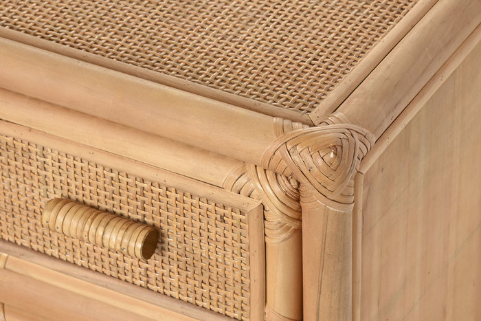 DKD Home Decor Mueble TV Tropical Suipt Marron Claro 120x30x45 cm