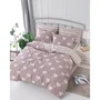 Juego de Cama Funda Nórdica 220x240 cm + 2 Fundas Almohada 60x60 cm Rosa 65% Algodón 35% Poliéster