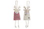 DKD Home Decor Decoración Colgante MDF 6x3x18 RENO Surtido de 2