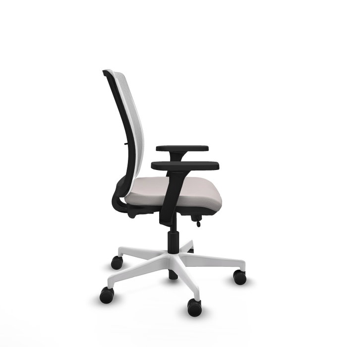 PIQUERAS Y CRESPO Silla de oficina Haches Blanca con mecanismo Sincro/Traslack PIQUERAS Y CRESPO Silla de oficina Haches Blanca con mecanismo Sincro/Traslack