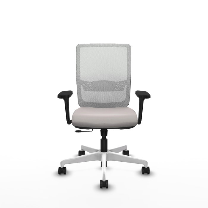 PIQUERAS Y CRESPO Silla de oficina Haches Blanca con mecanismo Sincro/Traslack PIQUERAS Y CRESPO Silla de oficina Haches Blanca con mecanismo Sincro/Traslack