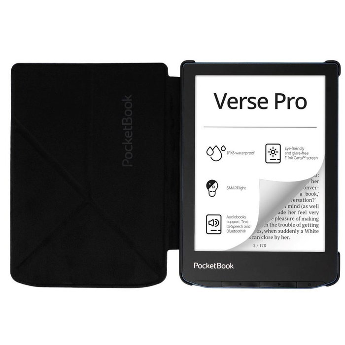 Pocketbook Funda Shell Series Verse + Verse Pro Origami Color Negro
