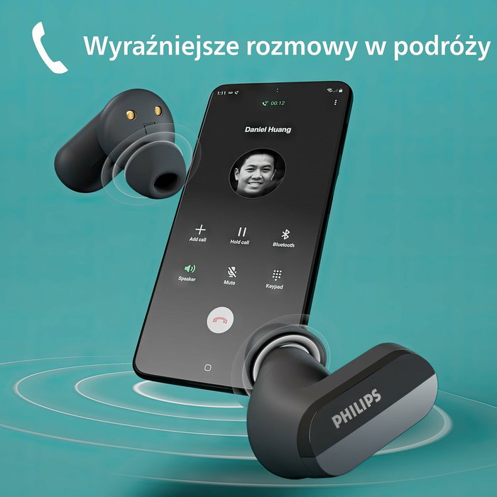 Philips TAT3508BK/00 Auriculares True Wireless Stereo Negro Philips TAT3508BK/00 Auriculares True Wireless Stereo Negro