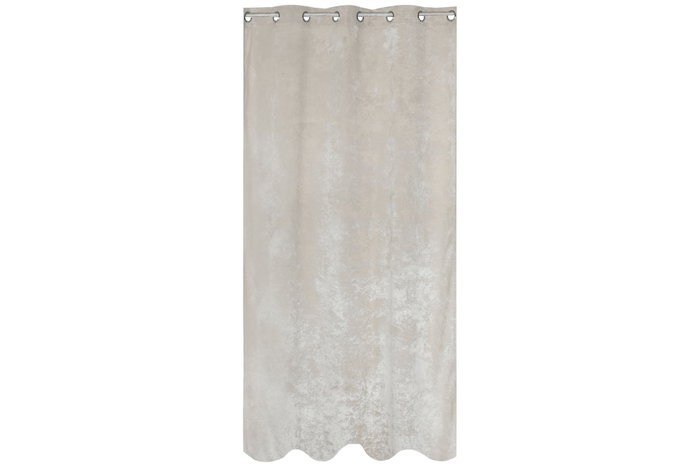 DKD Home Decor Cortina de Poliéster Crudo con 8 Anillas 140x260 cm DKD Home Decor Cortina de Poliéster Crudo con 8 Anillas 140x260 cm