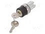 SIEMENS Interruptor rotativo con llave 22mm Plata