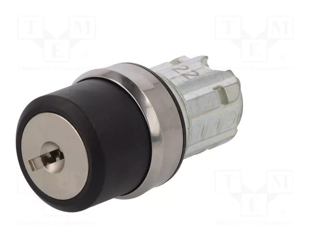 SIEMENS Interruptor rotativo con llave 22mm Plata