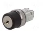 SIEMENS Interruptor rotativo con llave 22mm Plata