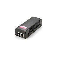 LevelOne POI-2002 Inyector PoE, Fast Ethernet 10/100 Mbit/s, 2 Puertos LAN (RJ-45), IEEE 802.3af, 52V, Negro, Certificaciones FCC, CE, RoHS
