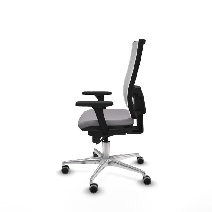 PIQUERAS Y CRESPO Silla de oficina Horna con mecanismo Sincro, Gris y Blanco PIQUERAS Y CRESPO Silla de oficina Horna con mecanismo Sincro, Gris y Blanco