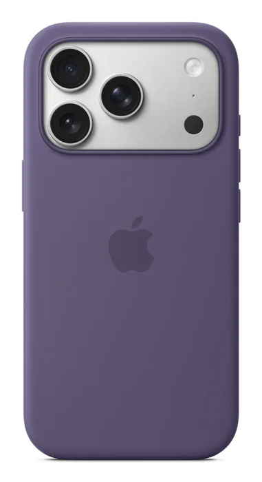 Apple MGFG4ZM/A - Funda de Silicona con MagSafe para iPhone 17 Pro, Compatible con Qi, Protección contra Caídas y Rayones, Color Purple Fog, Hecha con 45% de Silicona Reciclada