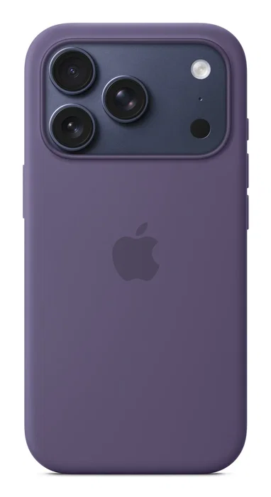Apple MGFG4ZM/A - Funda de Silicona con MagSafe para iPhone 17 Pro, Compatible con Qi, Protección contra Caídas y Rayones, Color Purple Fog, Hecha con 45% de Silicona Reciclada