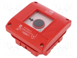 SPAMEL OP1 Pulsador contra incendio rojo IP65