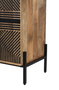 DKD Home Decor Aparador de Madera de Mango Tallado Negro