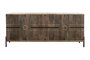 DKD Home Decor Aparador de Madera de Mango Tallado Negro