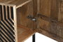 DKD Home Decor Aparador de Madera de Mango Tallado Negro