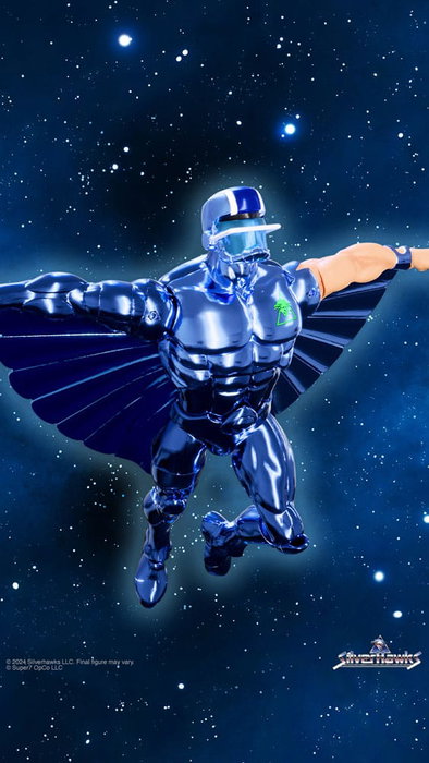 SilverHawks Figura Ultimates Steelwill (Toy Version Vac Metal) 18 cm