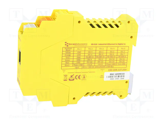 BRAINBOXES ED-516 Módulo de automatización puerta Modbus